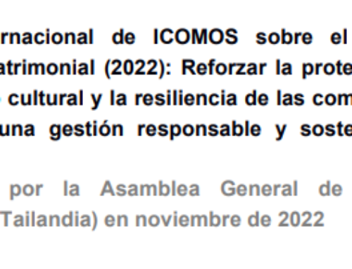ICOMOS adopta una nueva Carta de Turismo Patrimonial Cultural, actualizada en Octubre de 2022